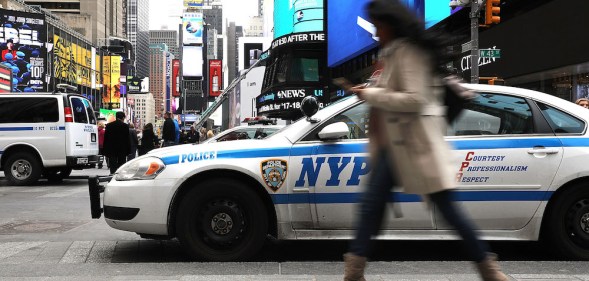 An NYPD police care in New York City