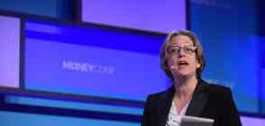 Helen Joyce speaking at MoneyConf in 2018 at the RDS Arena in Dublin.