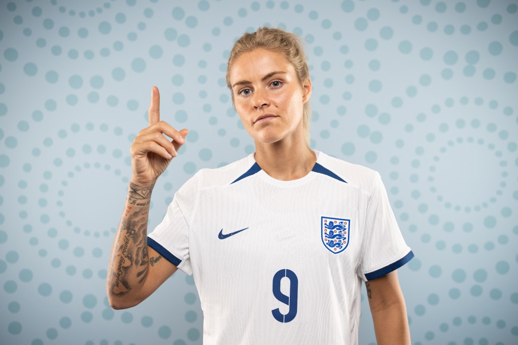England Lioness Rachel Daly poses during the official FIFA Women's World Cup Australia and New Zealand 2023 portrait session on July 18, 2023 in Brisbane, Australia. (Photo by Justin Setterfield - FIFA/FIFA via Getty Images)