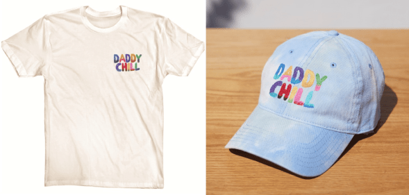 Dad Grass has released a "Daddy Chill" themed Pride collection.