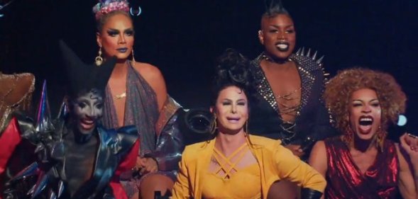 The Drag Race All Stars 7 queens sat watching a lip sync