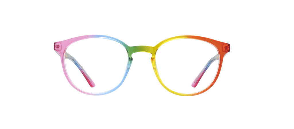 The Pride glasses are raising money for MindOut, an LGBTQ+ mental health charity. (Glasses Direct)