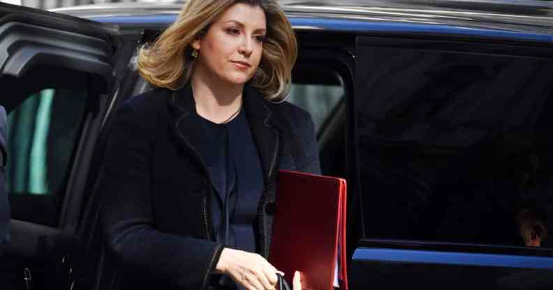 Penny Mordaunt arriving for a Cabinet meeting in 2019.
