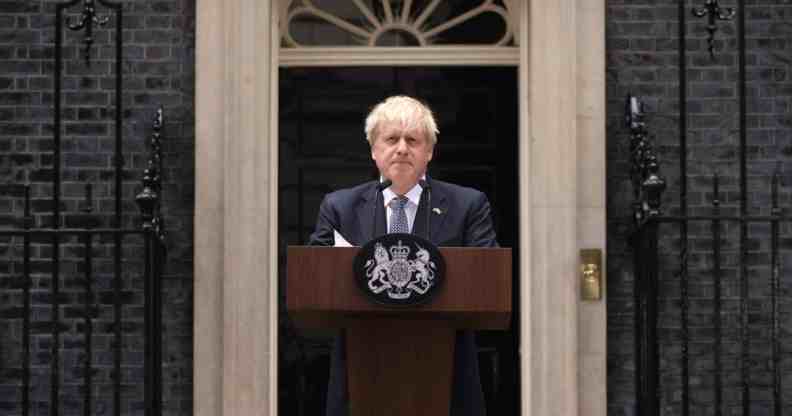 Prime minister Boris Johnson addresses the nation