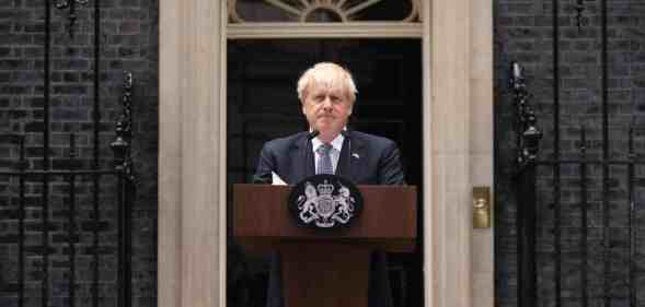 Prime minister Boris Johnson addresses the nation