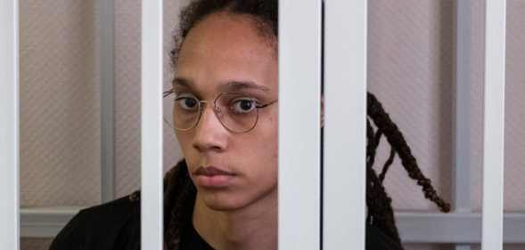 Brittney Griner in Russian court in Moscow, Russia