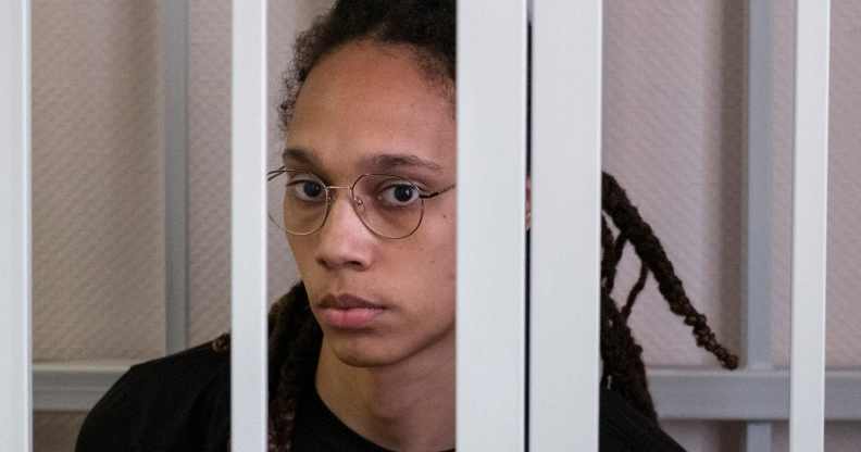 Brittney Griner in Russian court in Moscow, Russia