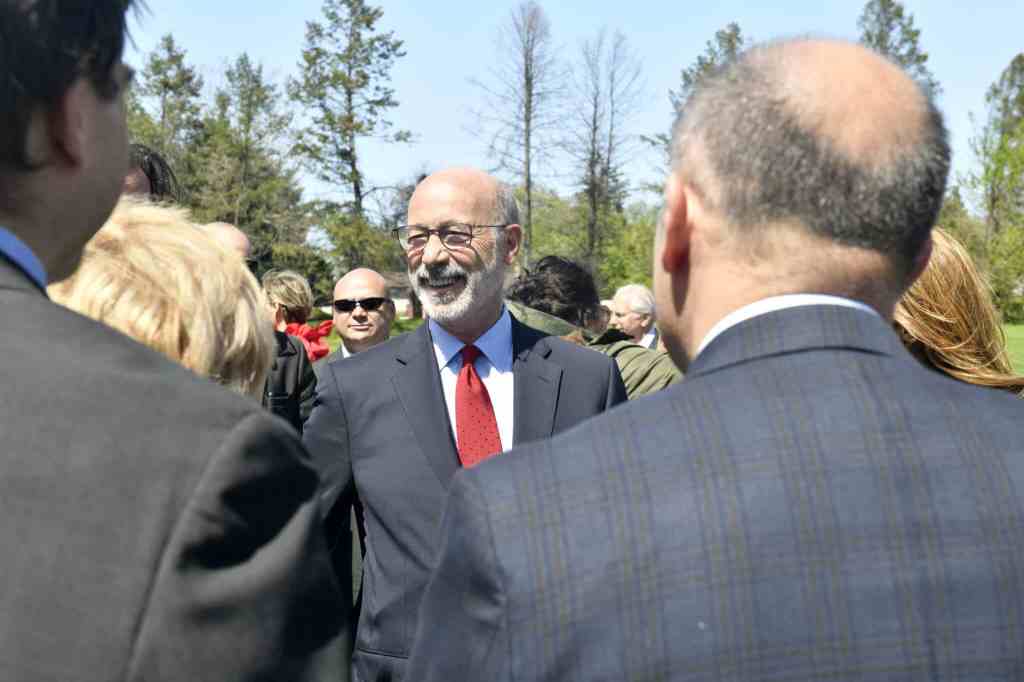 Governor Tom Wolf attends the ByHeart infant formula facility ribbon cutting