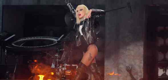 Lady Gaga is wearing Haus Labs products during The Chromatica Ball, including an iconic red lipstick.