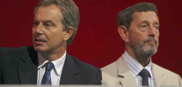 Prime Minister Tony Blair and Work and Pensions Secretary David Blunkett