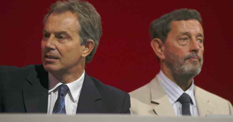 Prime Minister Tony Blair and Work and Pensions Secretary David Blunkett