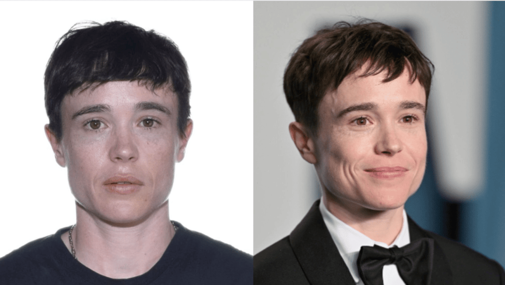 Elliot Page over the moon as he updates passport photo after transition