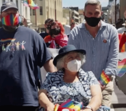 Miriam Margolyes attends her first-ever Pride parade