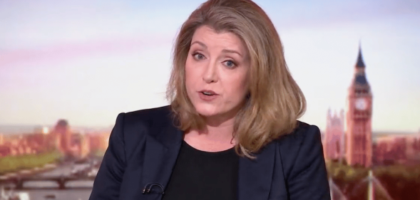 Penny Mordaunt appears on BBC News