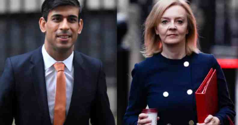 Rishi Sunak (L) and Liz Truss will battle it out to be the next prime minister.