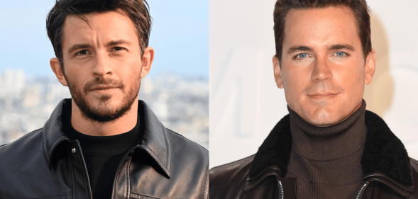 Jonathan Bailey and Matt Bomer in respective photoshoots