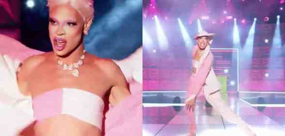 Yvie Oddly performing in Drag Race All Stars