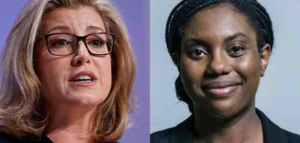 Headshots of Penny Mordaunt (L) and Kemi Badenoch