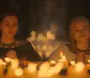 Alicent Hightower (L) and Princess Rhaenyra in House of the Dragon) (HBO)