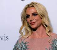 Britney Spears poses for a photo at an event