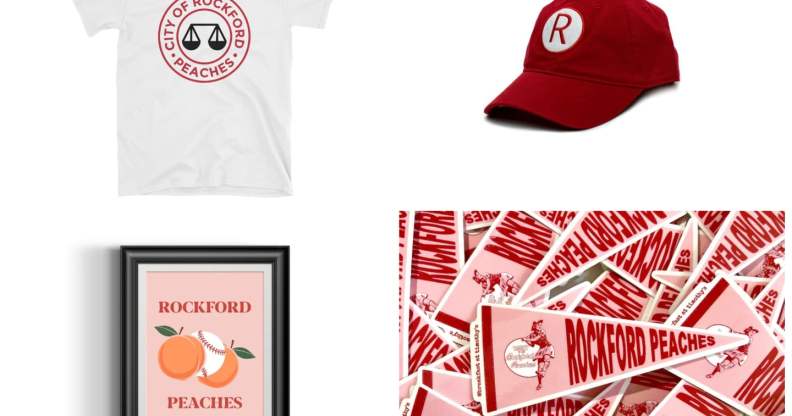 From t-shirts to prints there's plenty of A League of Their Own merch you can get.