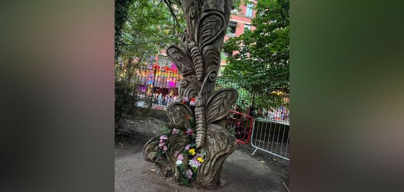 An image of the National Trans Memorial in Manchester