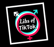The logo of the controversial media pages Libs of TikTok.