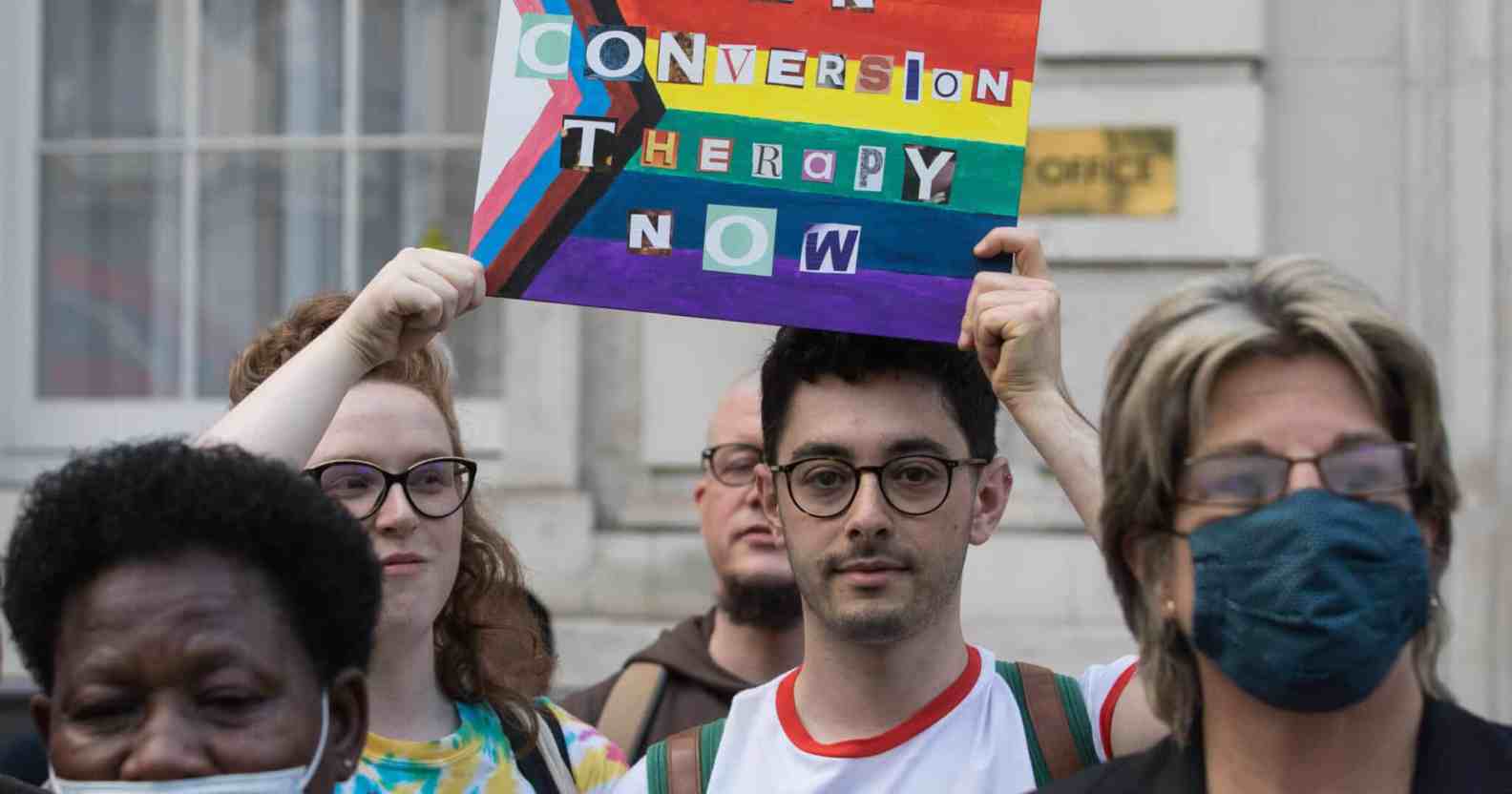 Ban Conversion Therapy Picket Of Cabinet Office London