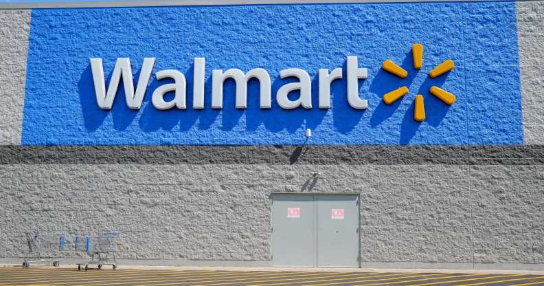 The Walmart logo is displayed outside their store near Bloomsburg.