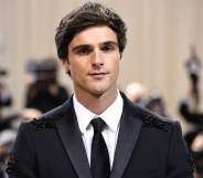 Jacob Elordi in a black jewelled suit at the 2022 Met Gala