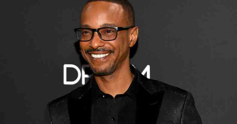 An image of Tevin Campbell wearing a suit at the annual Black Music Honours