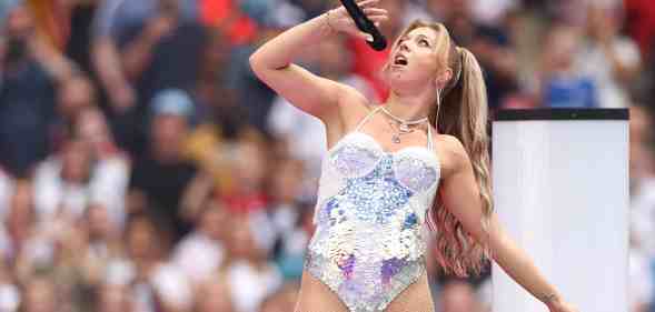 Becky Hill defends Women's Euros final performance after troll comment