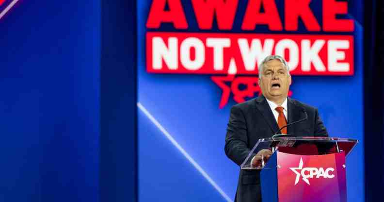 Hungarian Prime Minister Viktor Orbán speaks at the Conservative Political Action Conference CPAC