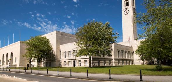 Swansea guildhall building