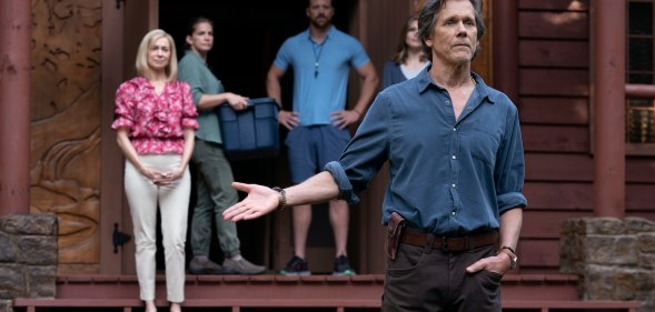 Kevin Bacon playing a conversion camp leader in They/Them.