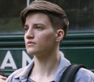 Theo Germaine as Jordan in the slasher film They/Them.