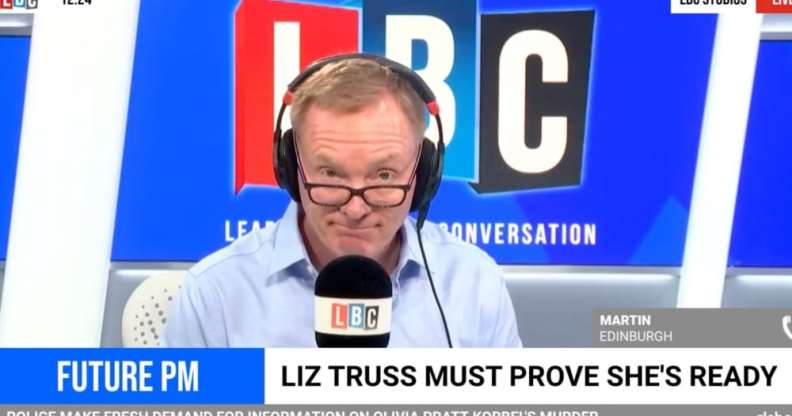 In this video screen capture, Chris Bryant speaks on LBC