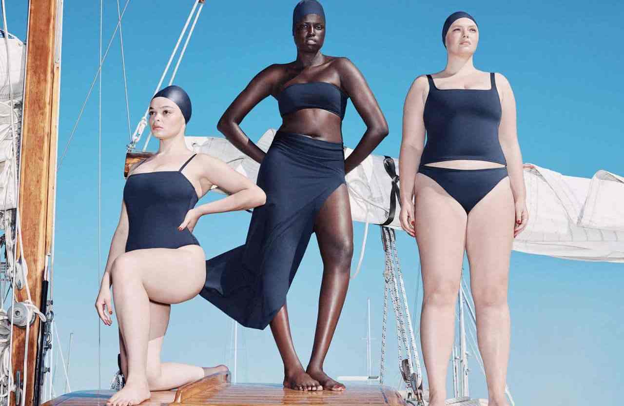 Kim Kardashian and Skims have dropped a new, size-inclusive swimwear collection.