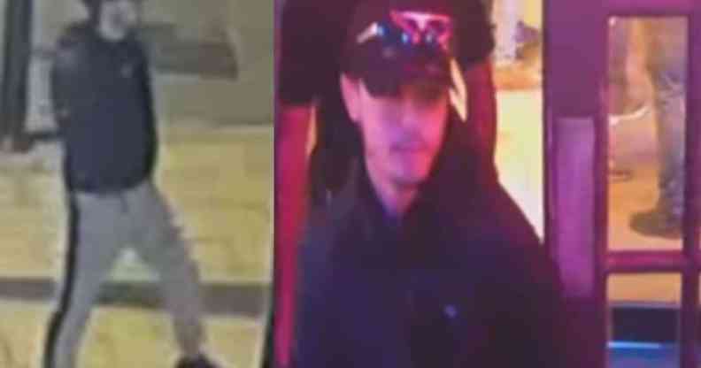 A CCTV image of a man Sussex Police would like to speak to. He is wearing a black cap, black hoodie and grey joggers