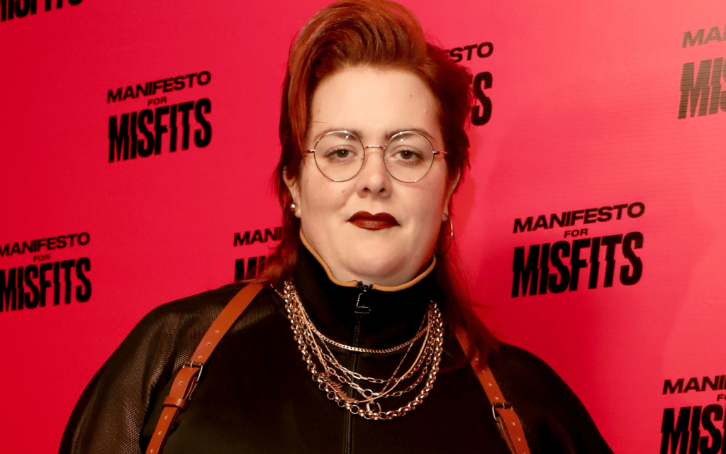 Jayde Adams attends the launch of Glyn Fussell's debut book "Sink The Pink's Manifesto For Misfits" at Common Decency