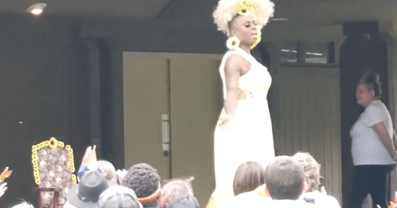 Mona Liza Million performing during Pride in the Park.