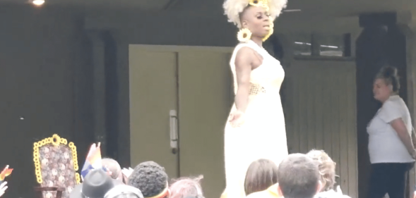 Mona Liza Million performing during Pride in the Park.