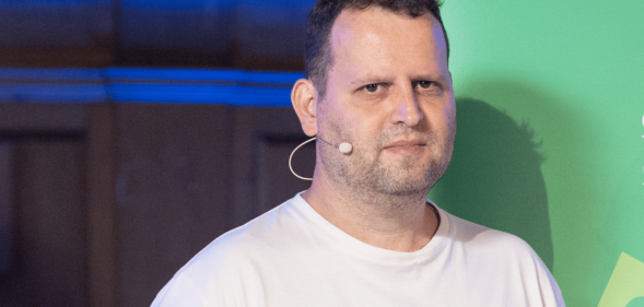 Adam Kay attends a photocall during the Edinburgh International Book Festival