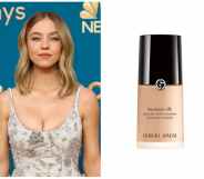 Sydney Sweeney repped Armani Beauty on the Emmy Awards red carpet.