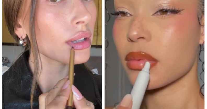 TikTok is loving the 'Brownie Glazed Lip' trend worn by the likes of Hailey Bieber.