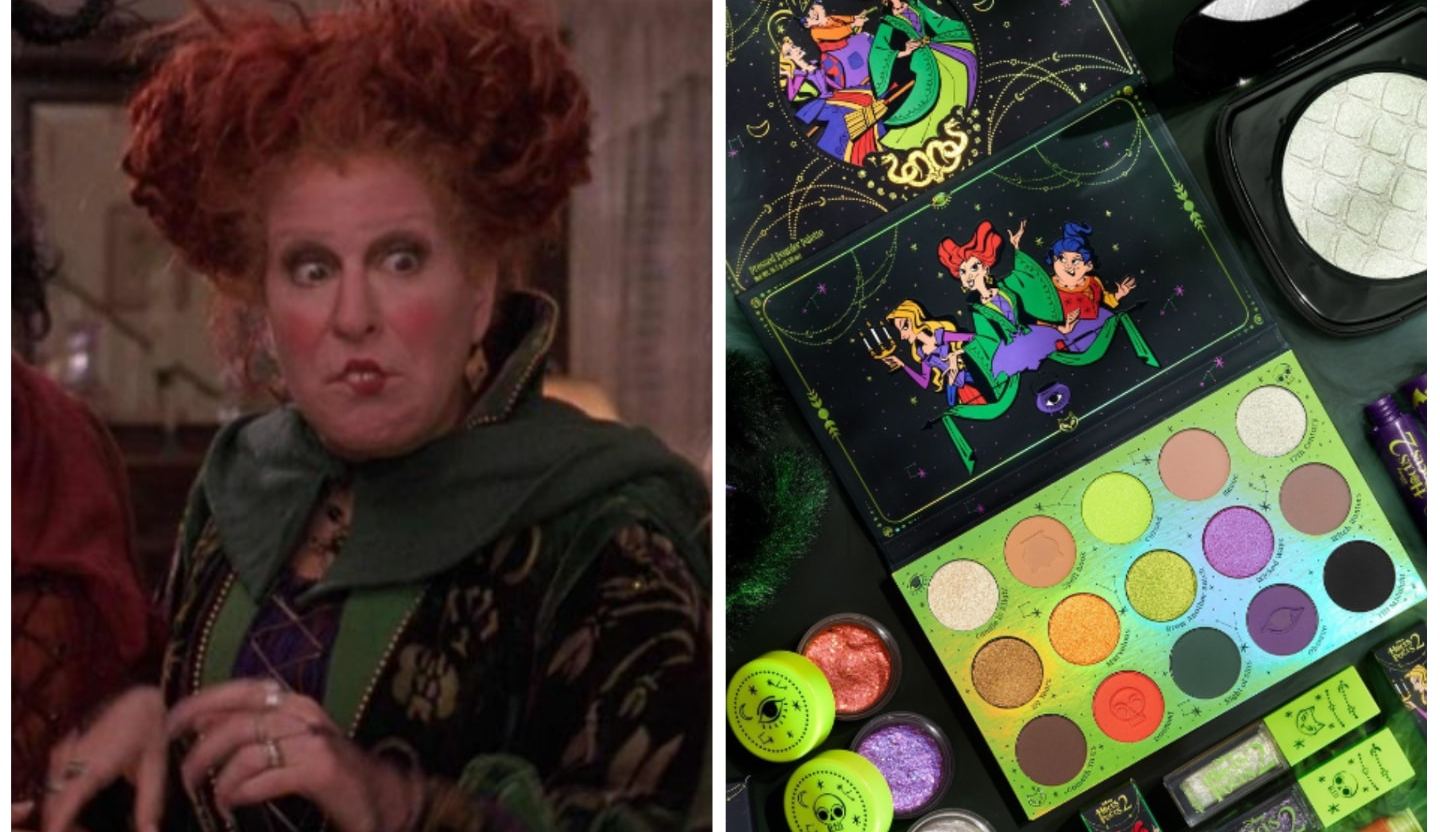A Hocus Pocus 2 makeup collection is being released and it looks iconic. (Disney/ColourPop Cosmetics/Instagram)