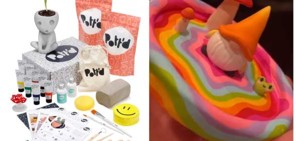 Pott'd is home to clay kits to help you get creative and improve your mental health.
