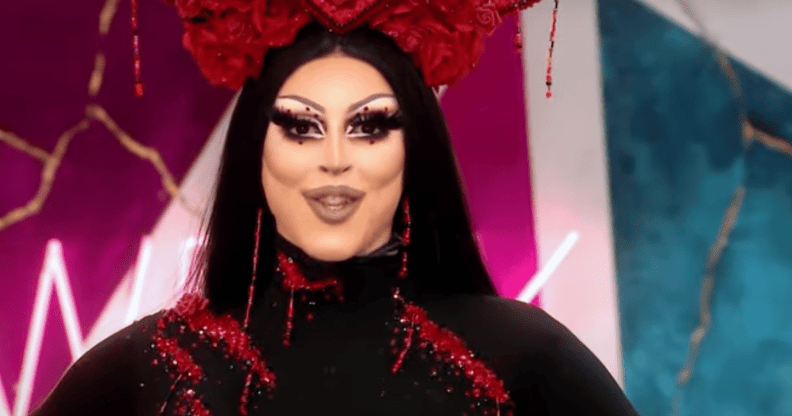 Drag performer Cherry Valentine walks into the werkroom of Drag Race Uk series two
