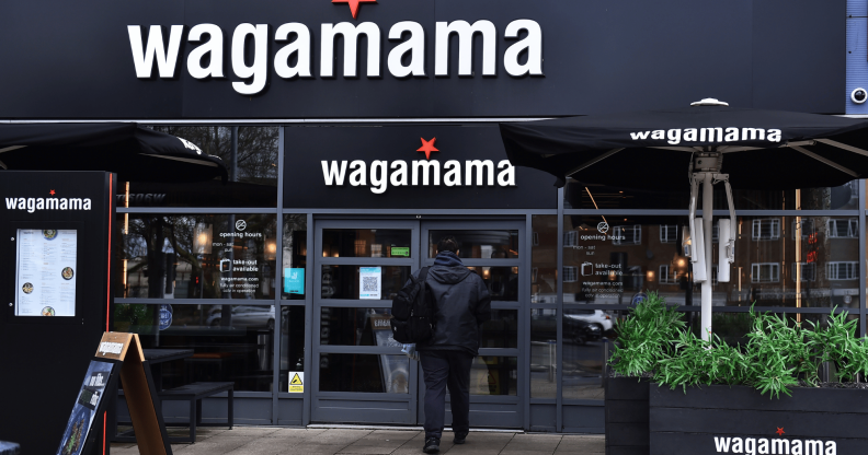 A picture of the outside of a Wagamama storefront