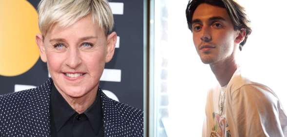 Ellen DeGeneres (L) and Greyson Chance (R). (Getty)
